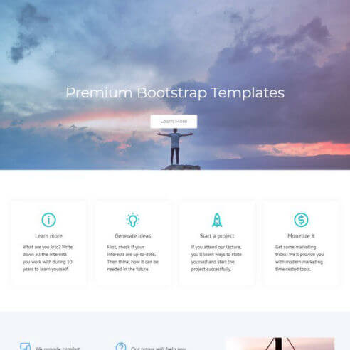 Premium Bootstrap Templates